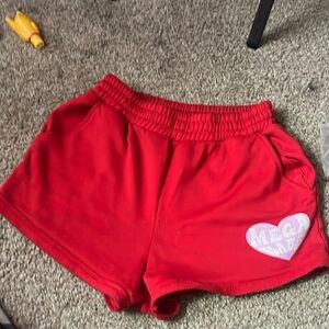 Red cute shorts